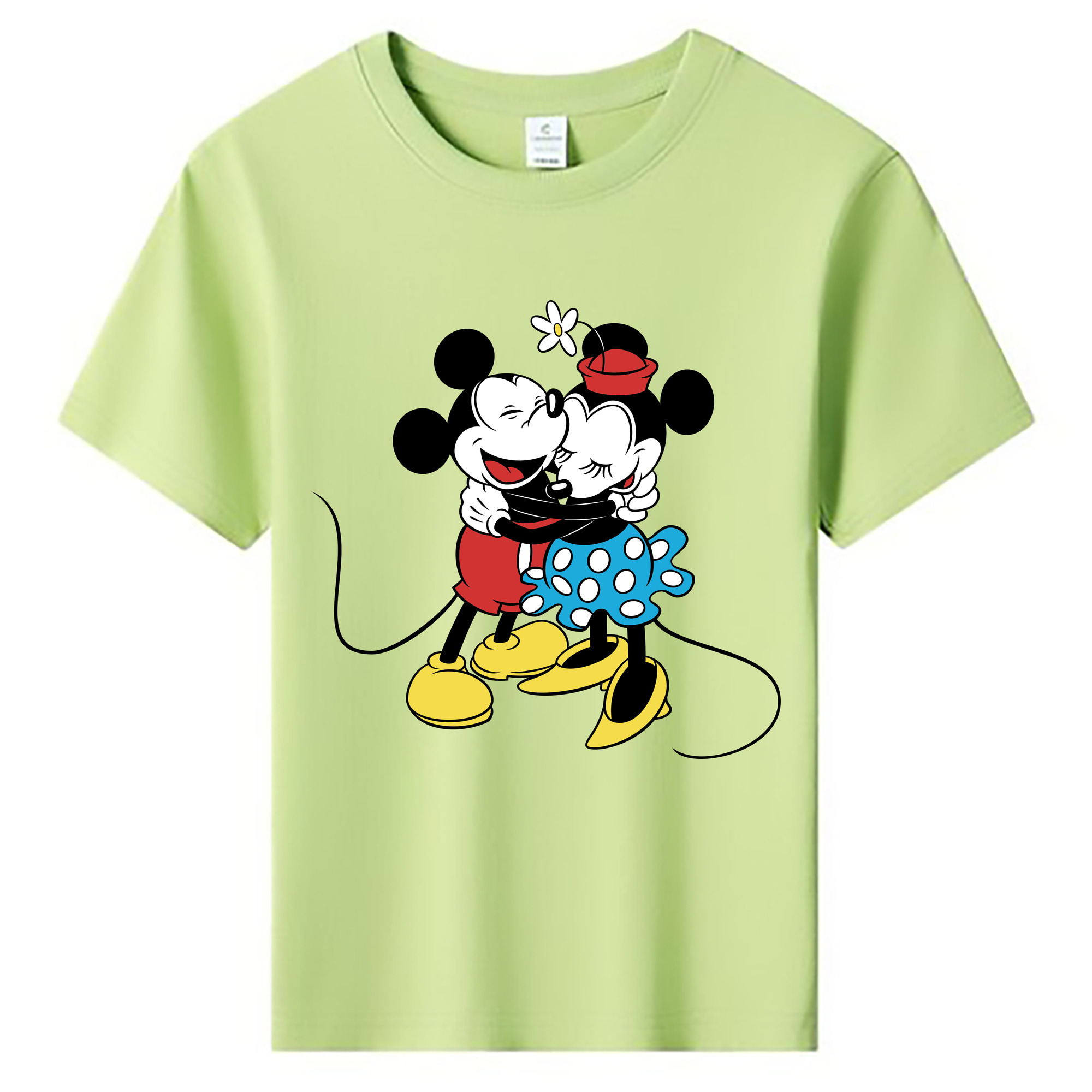 ミッキーマウス Mickey Mouse 綿100％キッズTシャツ（フロントプリント）